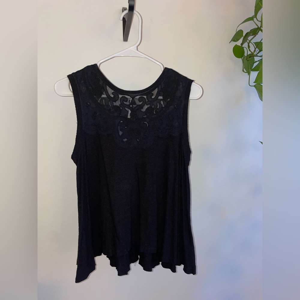 Black Free People Blouse